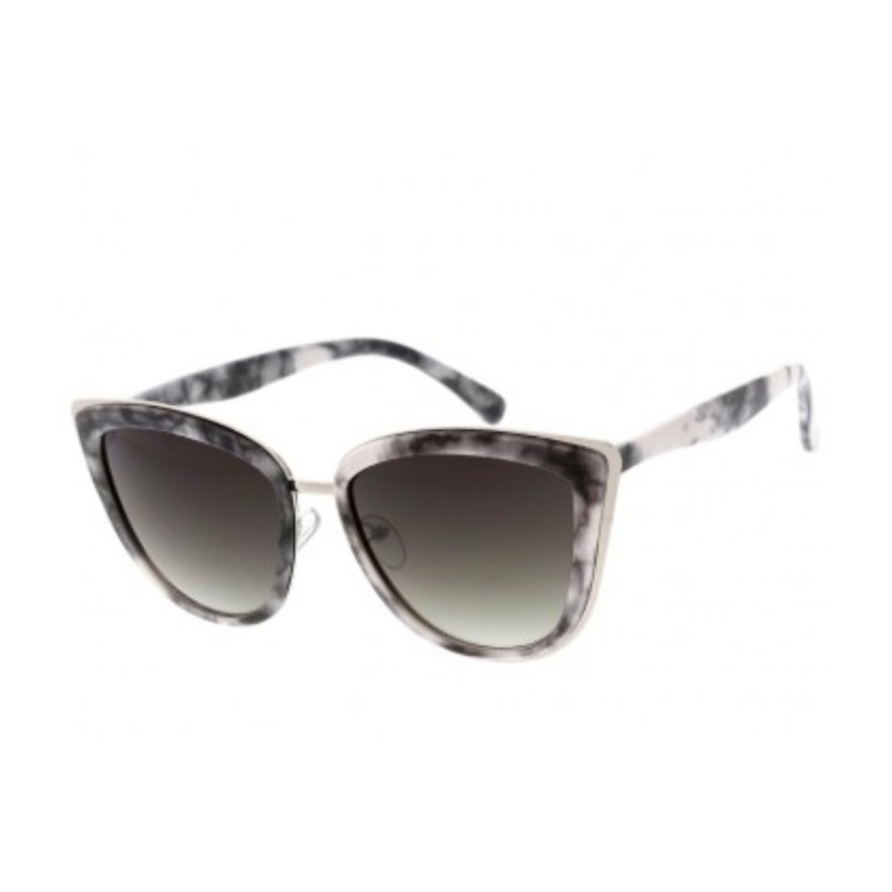 Marble Gray White Cat Eye Sunglasses – Sunglassholic display picture 1